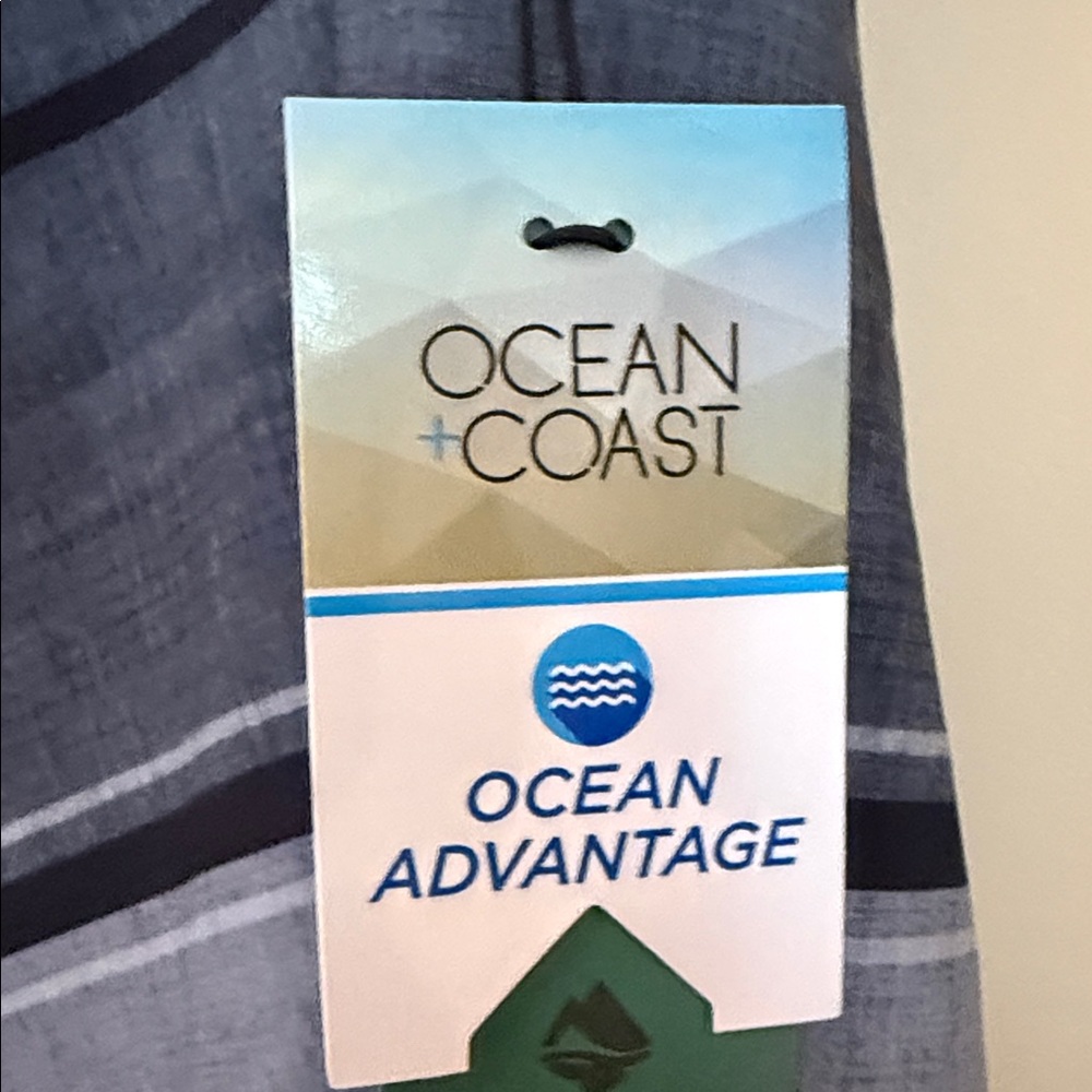 NWT - OCEAN COAST Striped Gray and Black Shorts - Picture 4 of 4